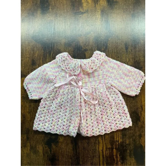 Hand Crocheted Baby cardigan - Picture 1 of 9